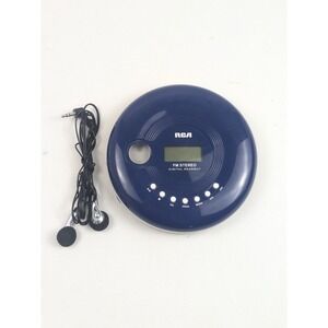 RCA CD Walkman RP2910-B Portable CD Player FM Stereo Radio Blue Tested Works